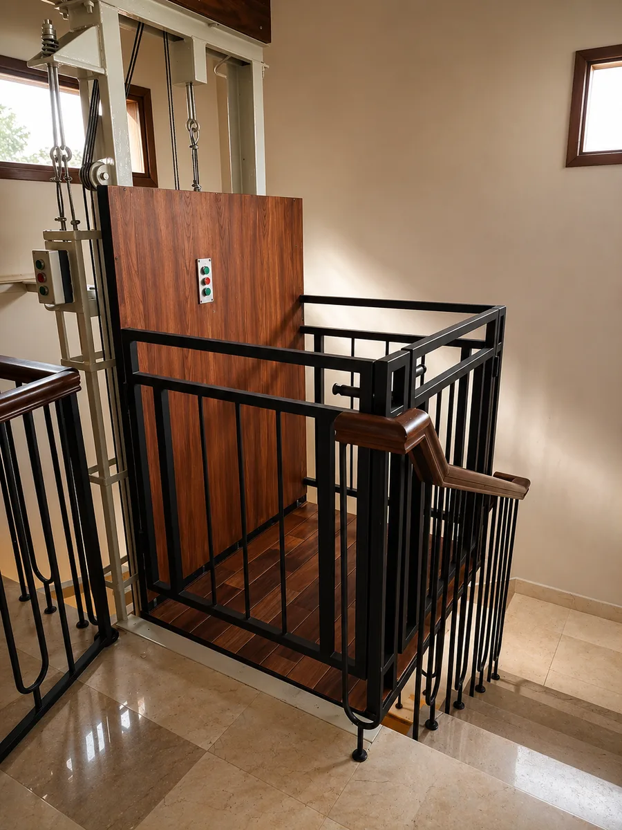 AirRail home lift integrated into a modern residential interior