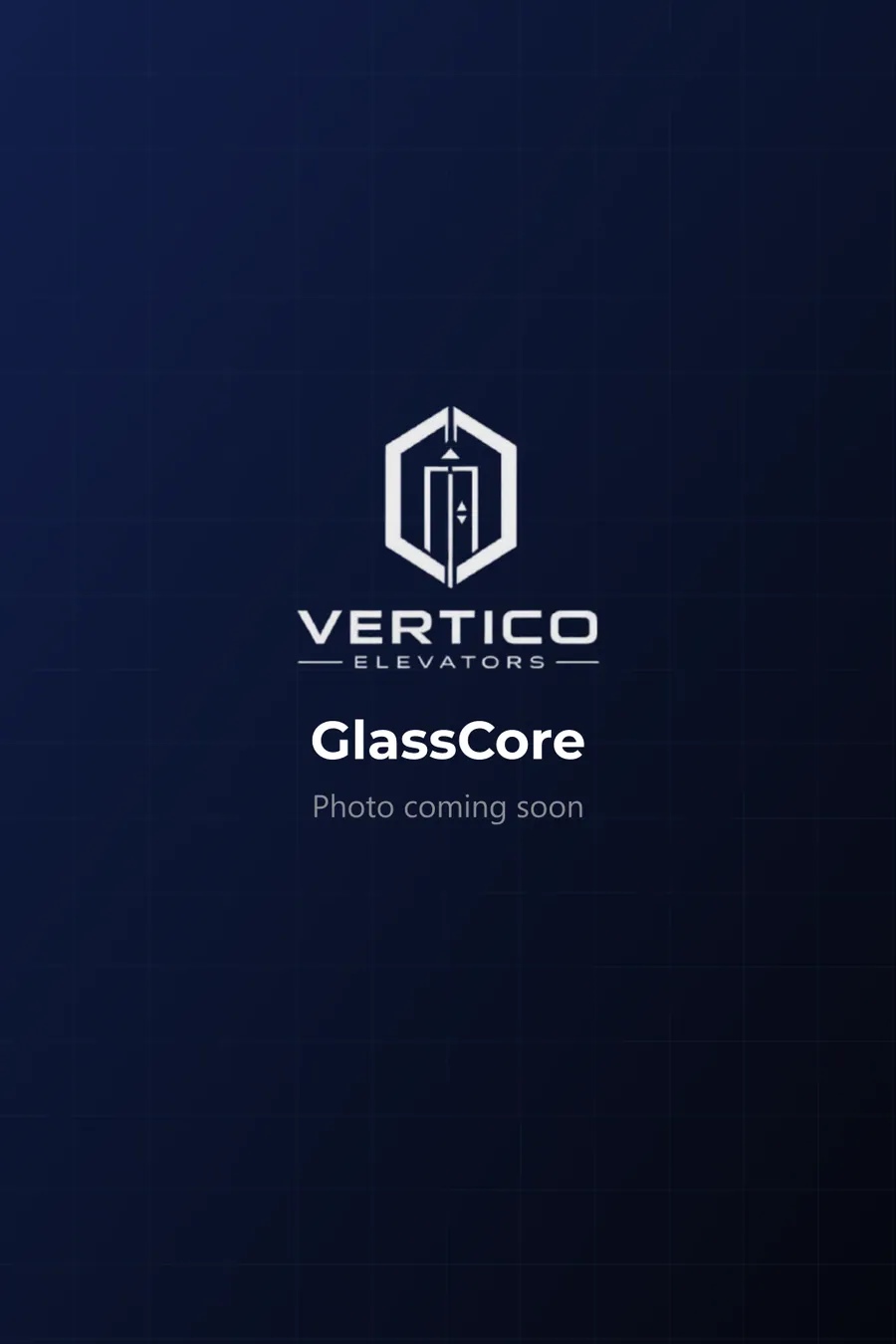 Black-framed glass elevator design by Vertico Elevators