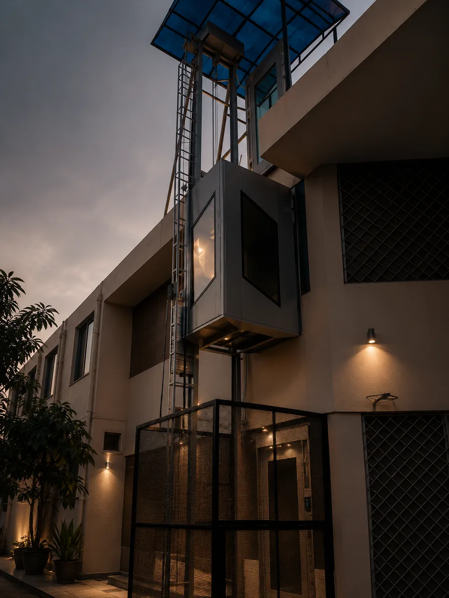 Metalux Pro residential elevator installed in a modern home